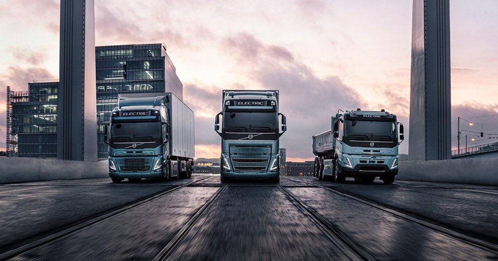 Volvo rafknúnir þungaflutningabílar